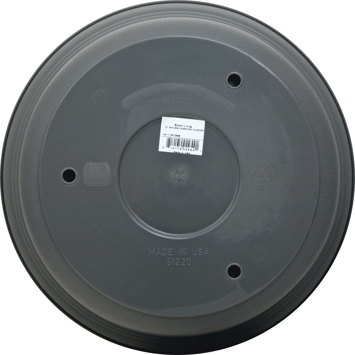 slide 6 of 11, Bloem Saturn Charcoal 12 Inches Planter 1 ea, 12 in