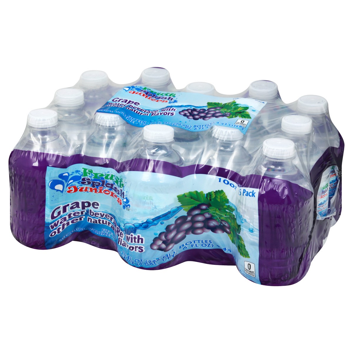 slide 2 of 13, Fruit Splash 15 Pack Grape Water Beverage 15 ea, 15 ct