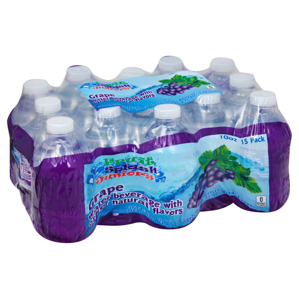 slide 7 of 13, Fruit Splash 15 Pack Grape Water Beverage 15 ea, 15 ct