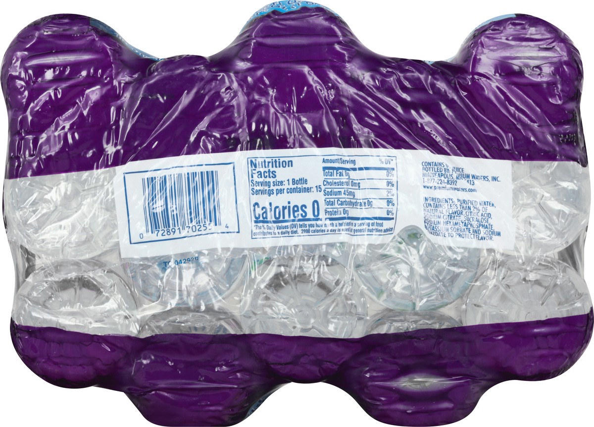 slide 5 of 13, Fruit Splash 15 Pack Grape Water Beverage 15 ea, 15 ct