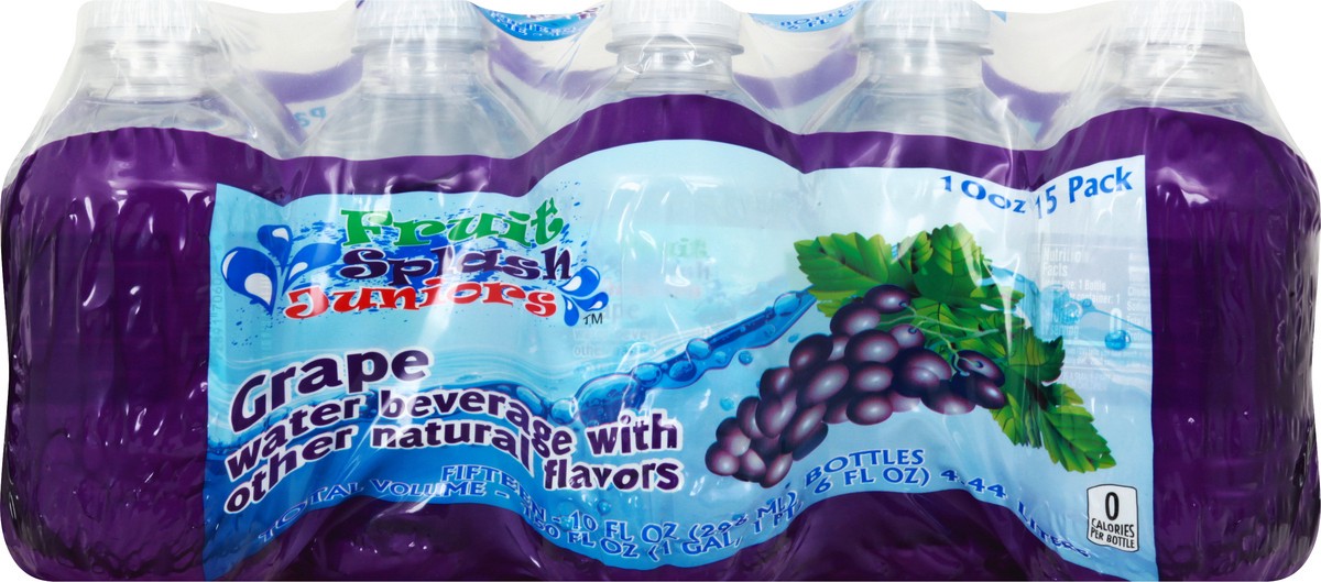 slide 10 of 13, Fruit Splash 15 Pack Grape Water Beverage 15 ea, 15 ct