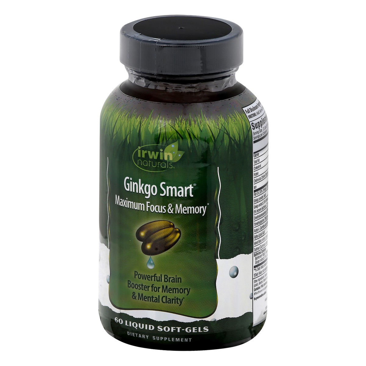 slide 7 of 9, Irwin Naturals Ginkgo Smart Maximum Focus & Memory, 60 ct