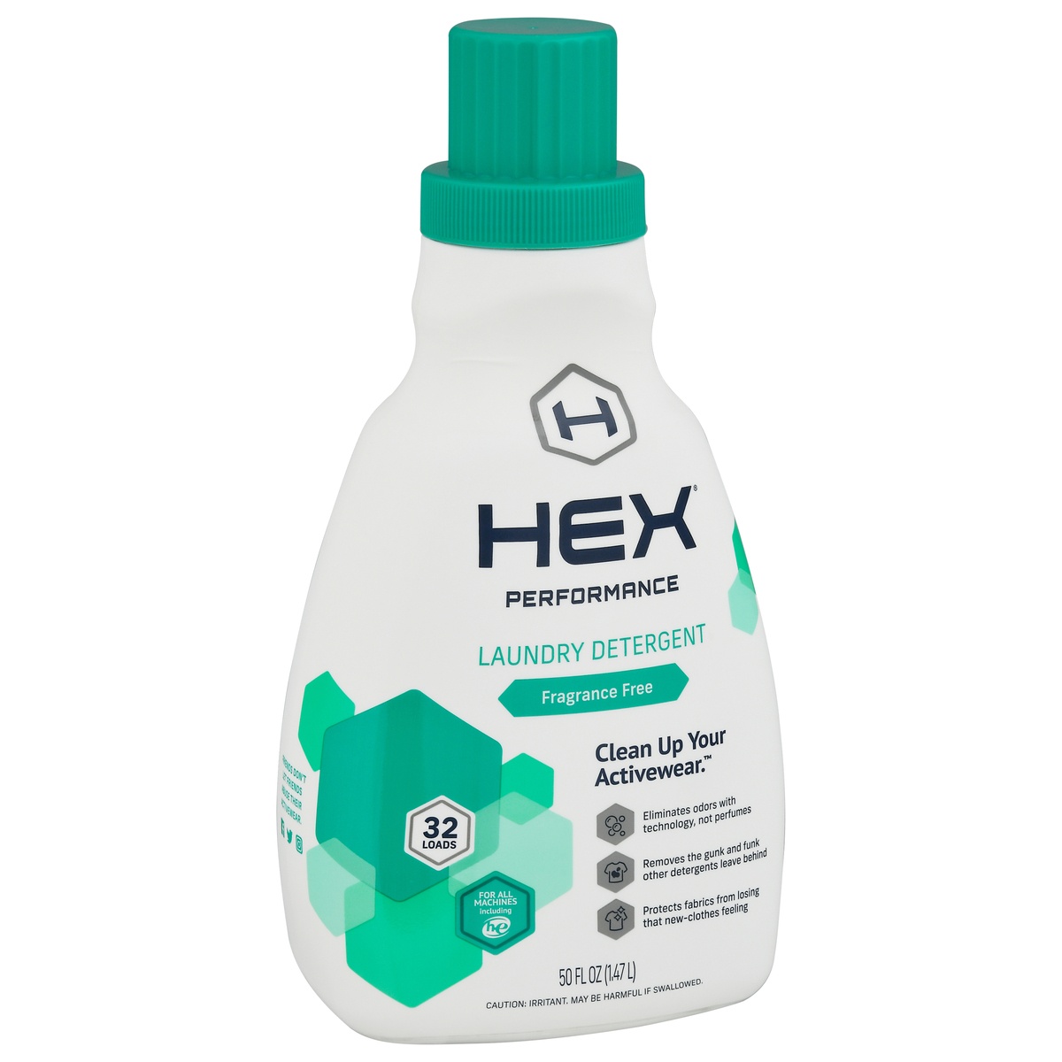 slide 2 of 10, Hex Performance Free + Clear Advanced Laundry Detergent, 50 fl oz