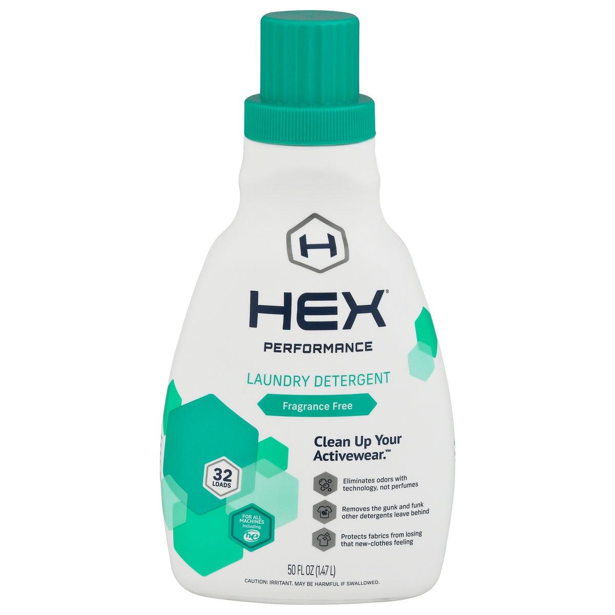 slide 10 of 10, Hex Performance Free + Clear Advanced Laundry Detergent, 50 fl oz