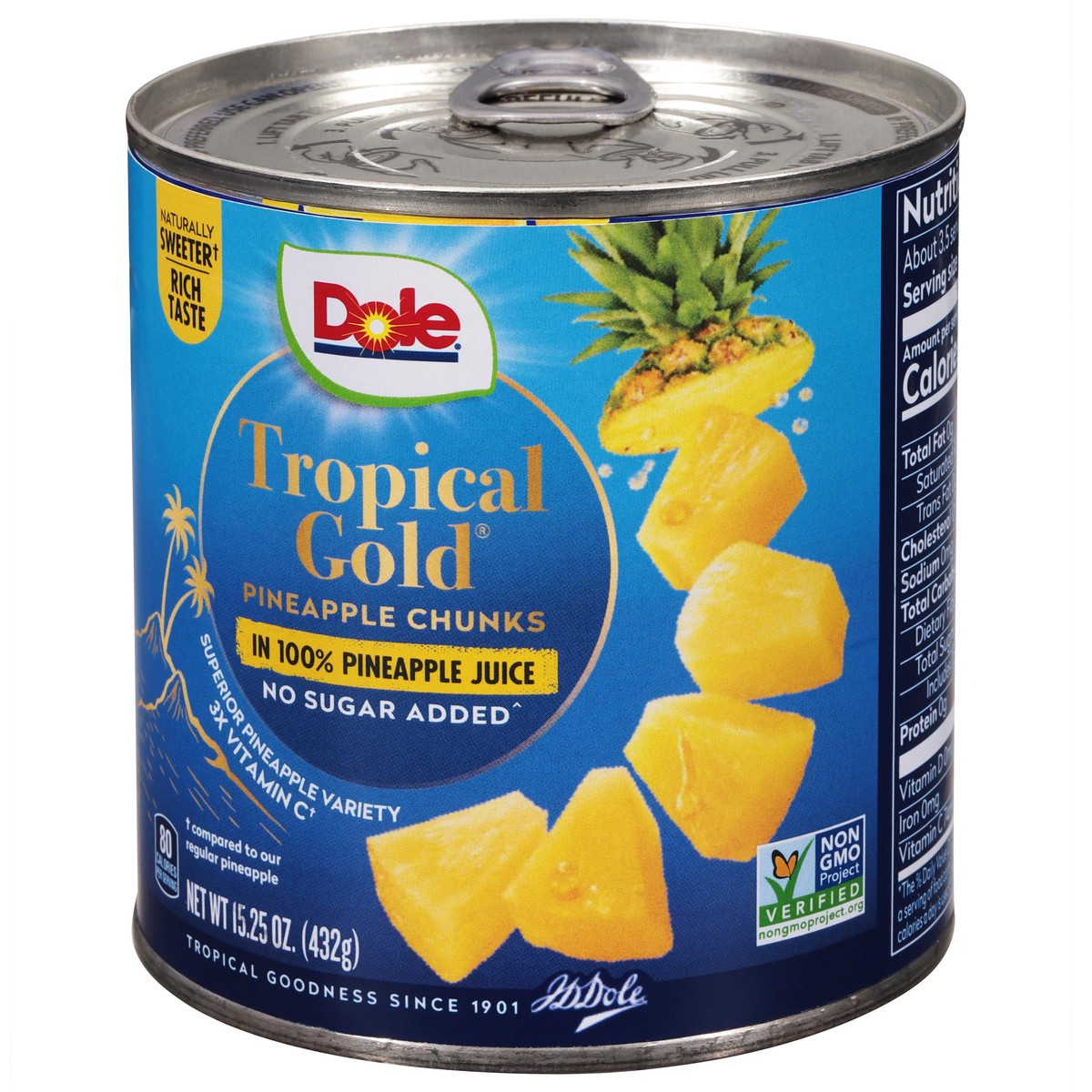 slide 3 of 11, Dole Tropical Gold Pineapple Chunks 15.25 oz, 15.25 oz