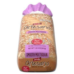 Sara Lee Artesano Bakery Bread Smooth Multigrain Loaf Bread, 20 oz