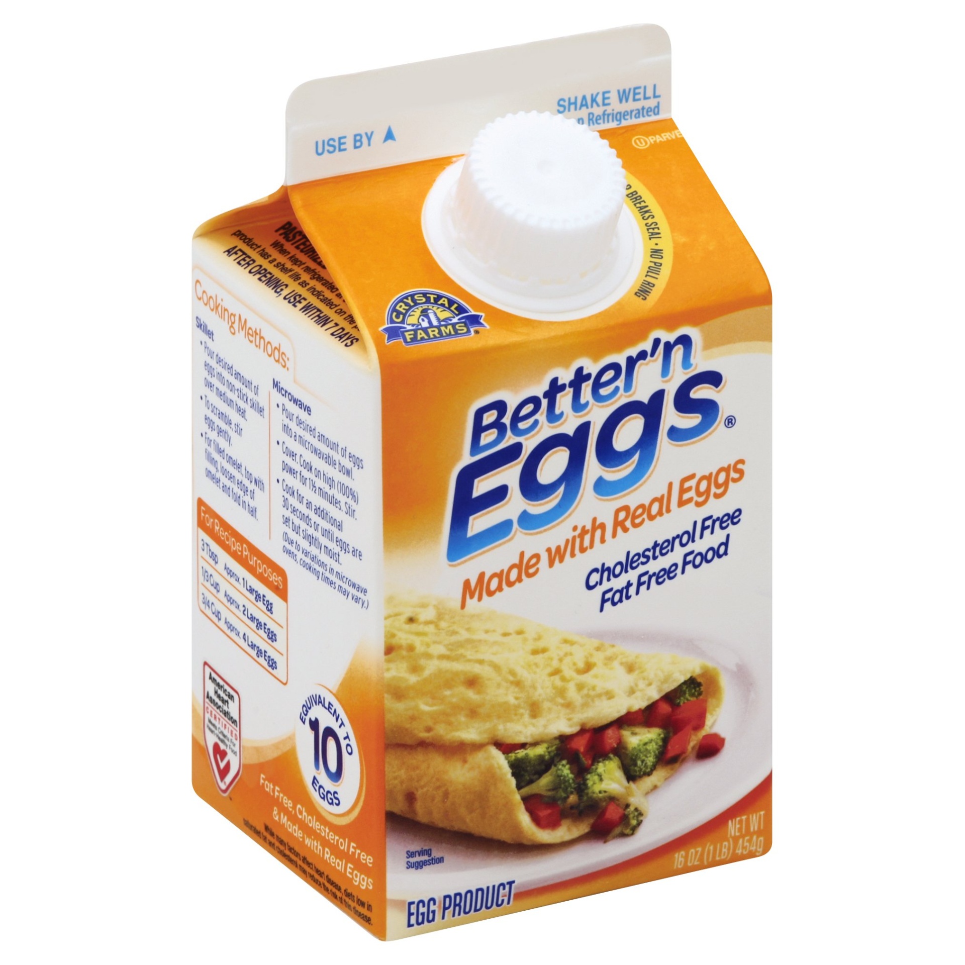 slide 1 of 1, Crystal Farms Better'N Eggs Egg Product, 16 oz