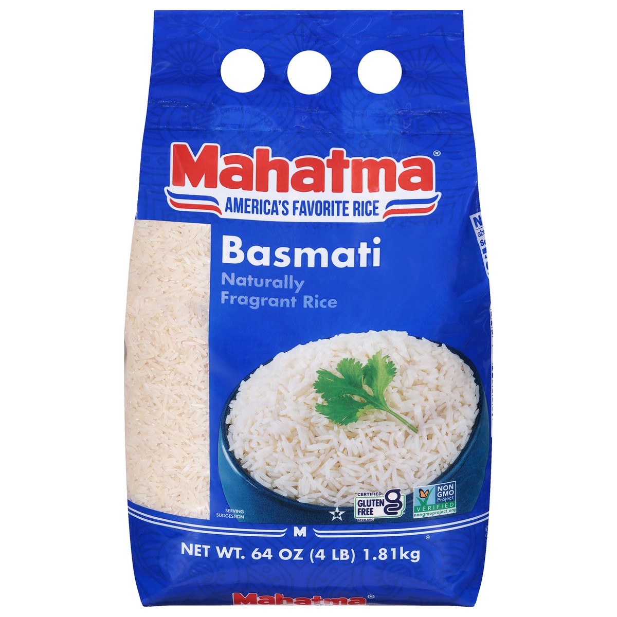 slide 1 of 5, Mahatma Rice, 64 oz