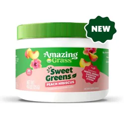 Amazing Grass Peach Hibiscus Sweet Greens 4.4 oz