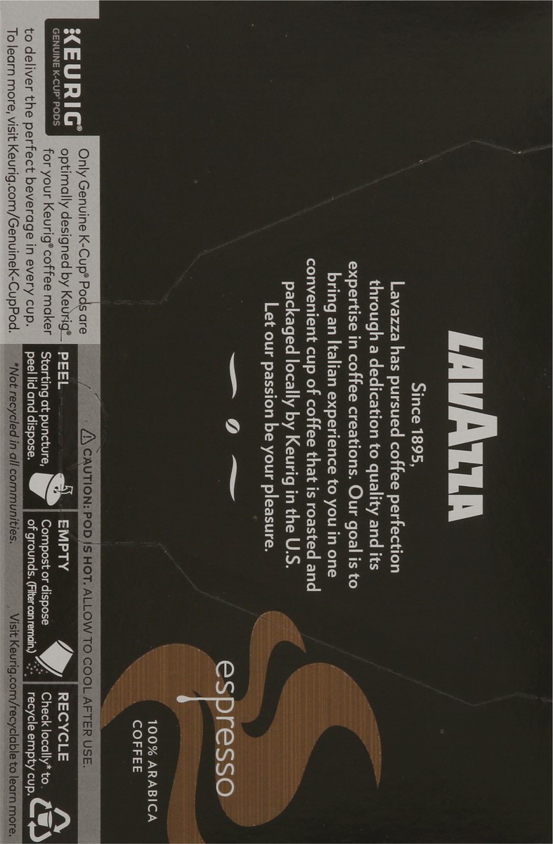 slide 7 of 15, Lavazza Espresso, Single-Serve Keurig K-Cup Pods, Medium Roast Coffee, 10-Count Box, 10 ct