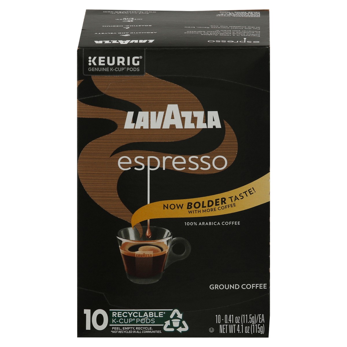slide 4 of 15, Lavazza Espresso, Single-Serve Keurig K-Cup Pods, Medium Roast Coffee, 10-Count Box, 10 ct