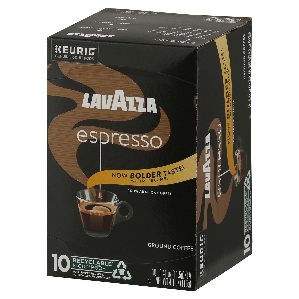 slide 5 of 15, Lavazza Espresso, Single-Serve Keurig K-Cup Pods, Medium Roast Coffee, 10-Count Box, 10 ct