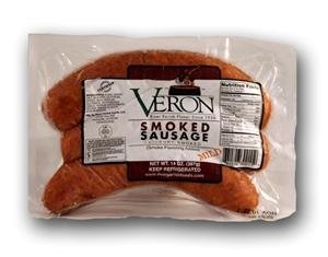 slide 1 of 1, Veron Mild Smoked Sausage, 14 oz