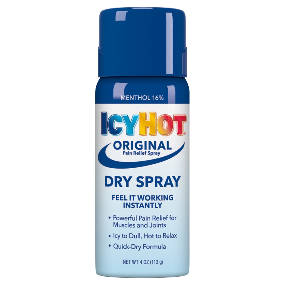 slide 1 of 1, Icy Hot Dry Spray Can, 4 oz