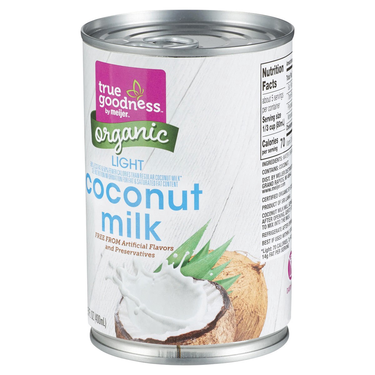 slide 15 of 29, True Goodness Organic Coconut Milk Lite, 13.5 oz