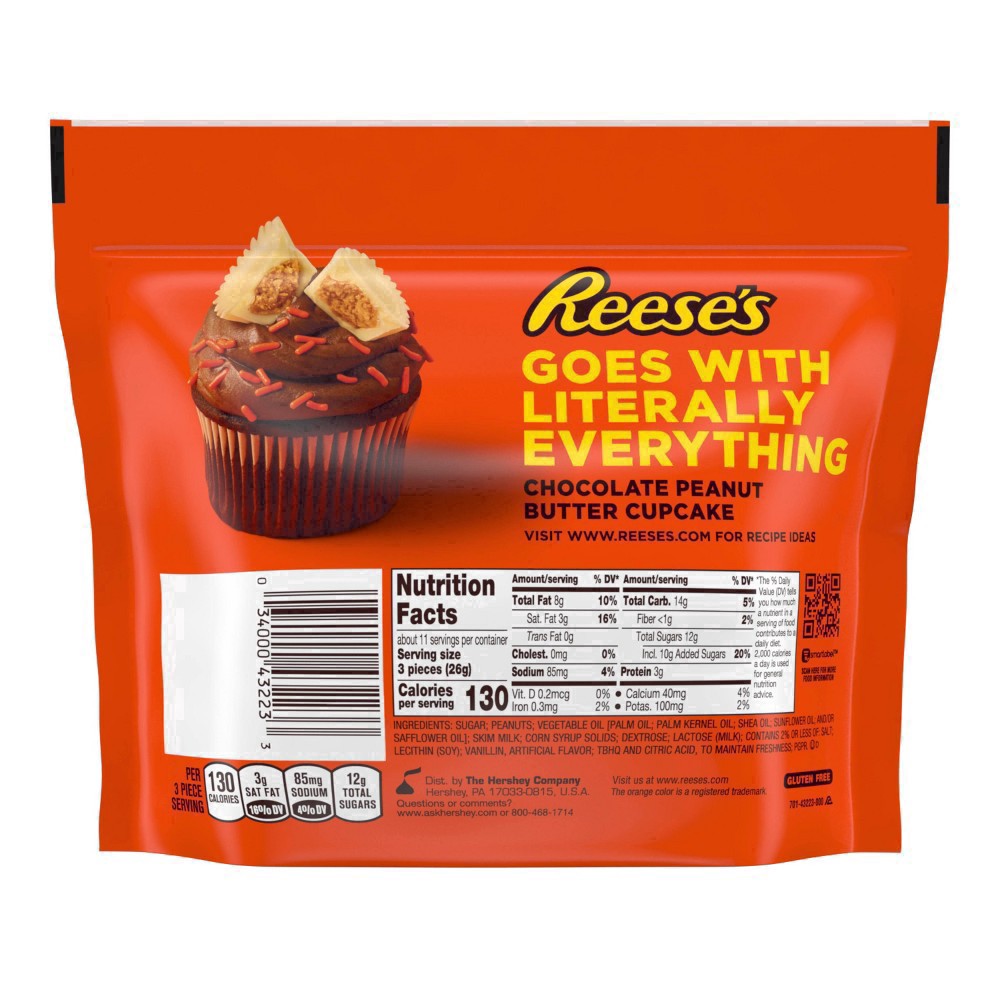 slide 15 of 30, Reese's Miniatures White Creme Peanut Butter Cups, Candy Share Pack, 10.5 oz, 10.5 oz