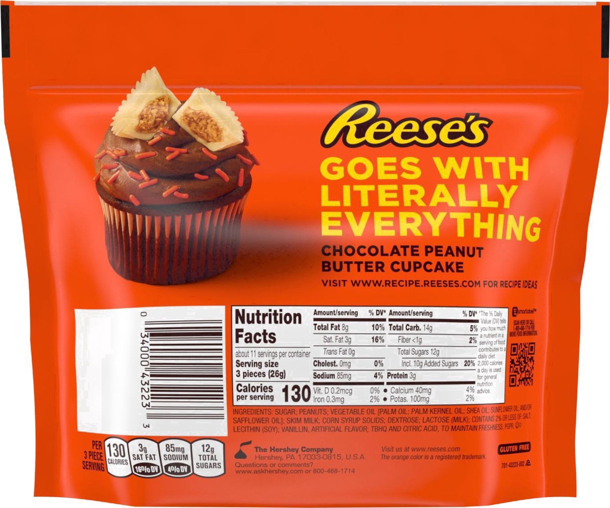 slide 23 of 30, Reese's Miniatures White Creme Peanut Butter Cups, Candy Share Pack, 10.5 oz, 10.5 oz