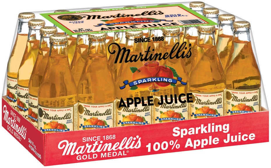 slide 2 of 3, Martinelli's Sparkling Apple Juice, 24 ct; 10 oz