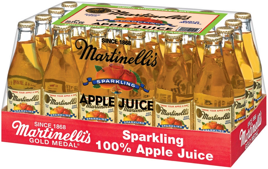 slide 3 of 3, Martinelli's Sparkling Apple Juice, 24 ct; 10 oz