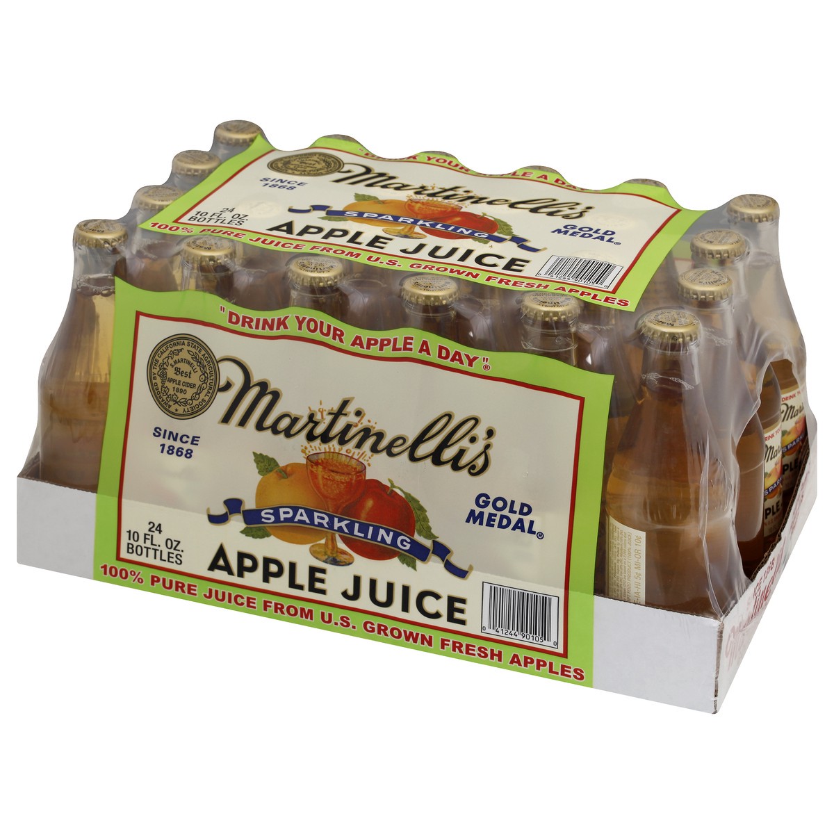 slide 3 of 9, Martinelli's Sparkling Apple Juice 24 ea, 24 ct