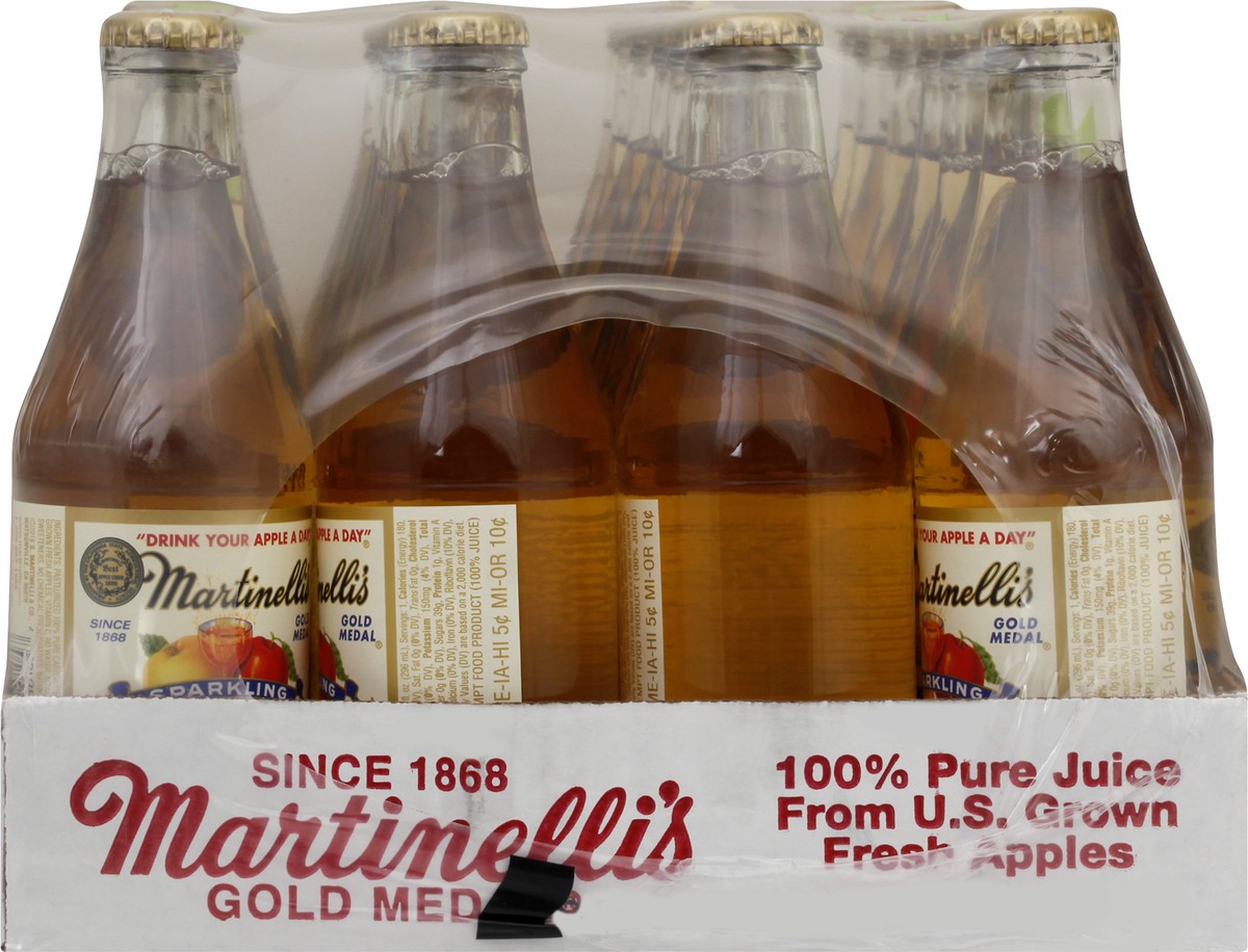 slide 7 of 9, Martinelli's Sparkling Apple Juice 24 ea, 24 ct