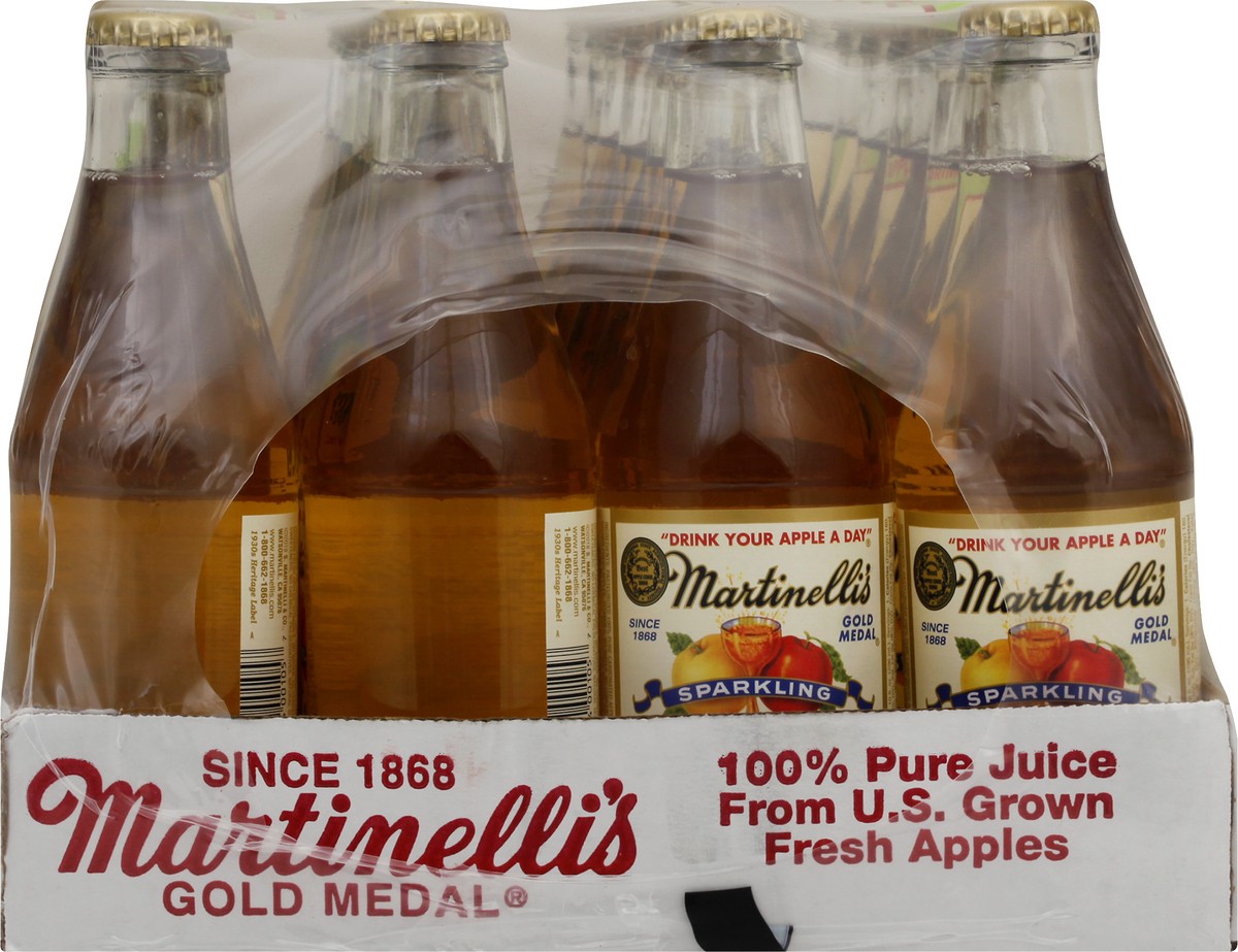 slide 8 of 9, Martinelli's Sparkling Apple Juice 24 ea, 24 ct