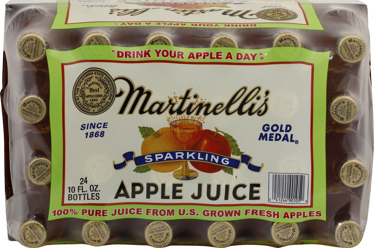 slide 9 of 9, Martinelli's Sparkling Apple Juice 24 ea, 24 ct