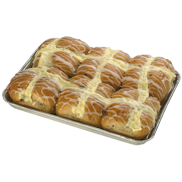 slide 1 of 1, Meijer Buns, Hot Cross, 6 ct