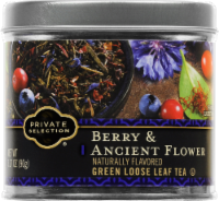 slide 1 of 1, Private Selection Berry & Ancient Flower Green Loose Leaf Tea, 3.17 oz