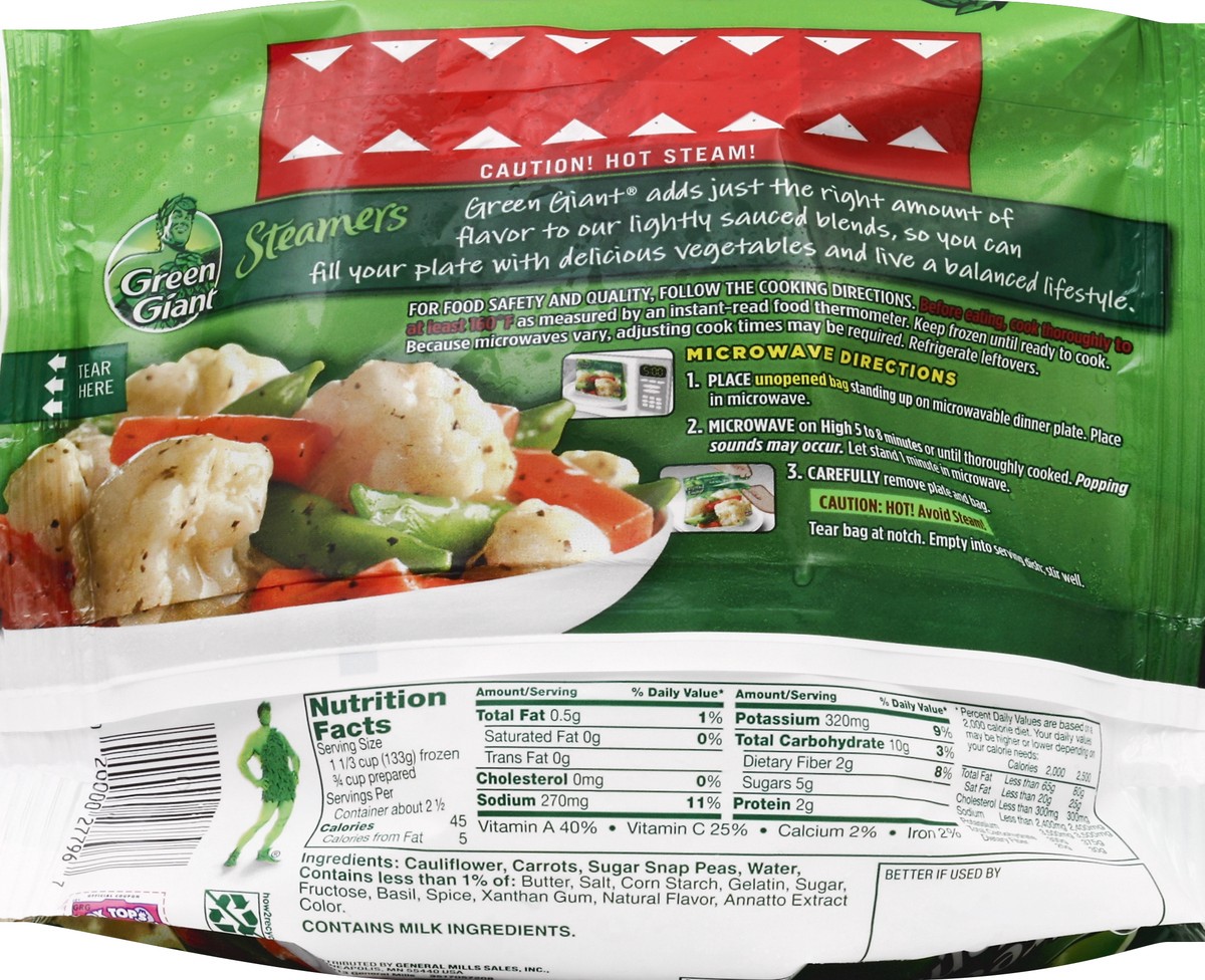 slide 6 of 6, Green Giant Valley Fresh Steamers Basil Vegetable Medley, 12 oz