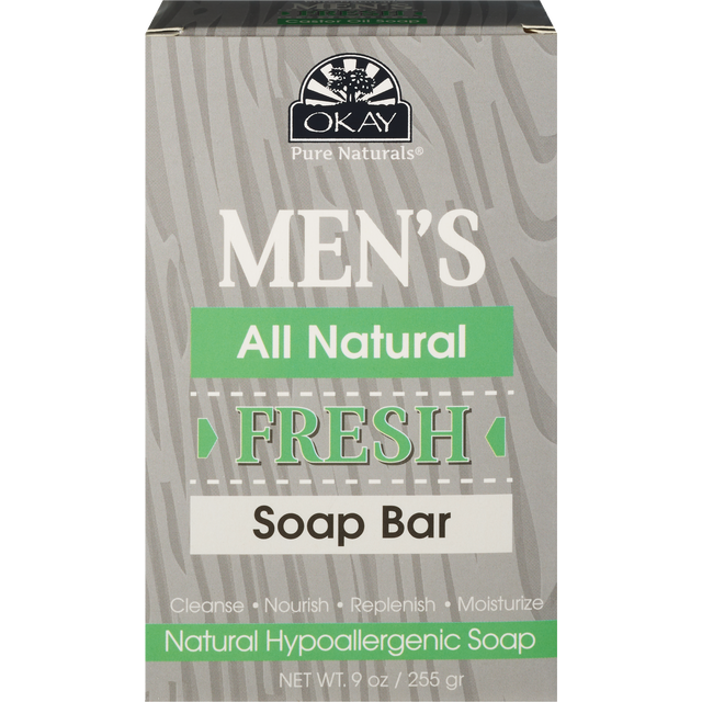 Okay Men's All Natural Fresh Bar Soap 9oz