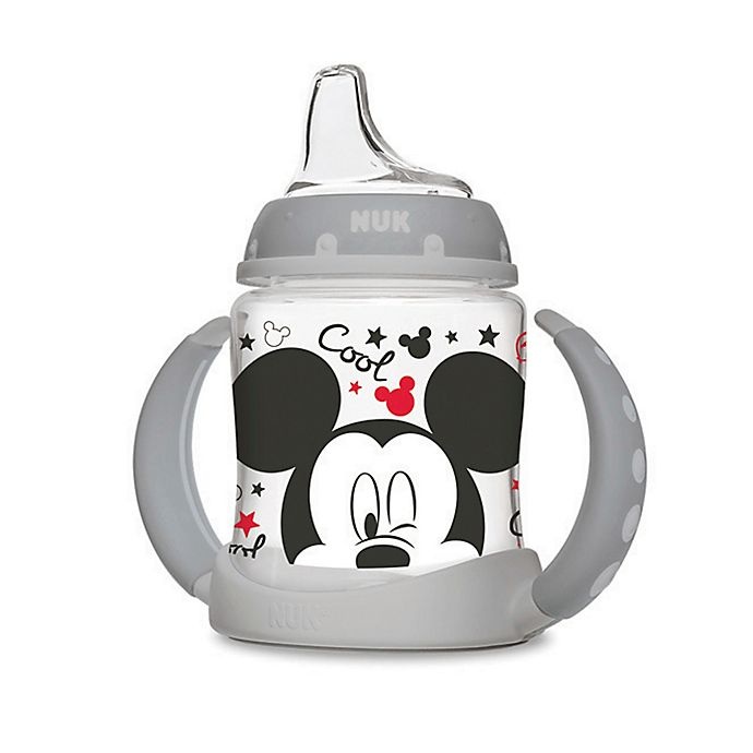 slide 1 of 1, NUK Mickey Mouse Learner Cup - Grey, 5 oz