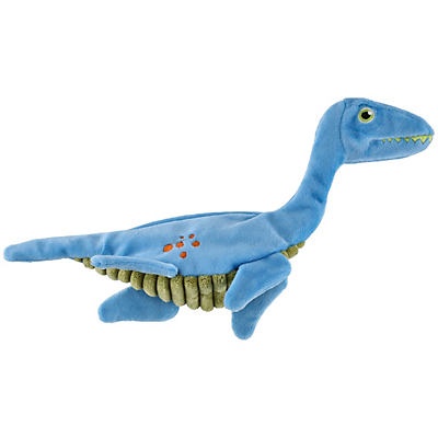 slide 1 of 1, Woof and Whiskers Elasmosaurus Dinosaur Flat Plush Dog Toy, 1 ct