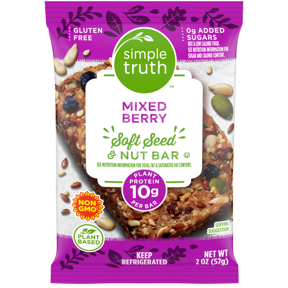 slide 1 of 1, Simple Truth Mixed Berry Nut Bar, 2 oz