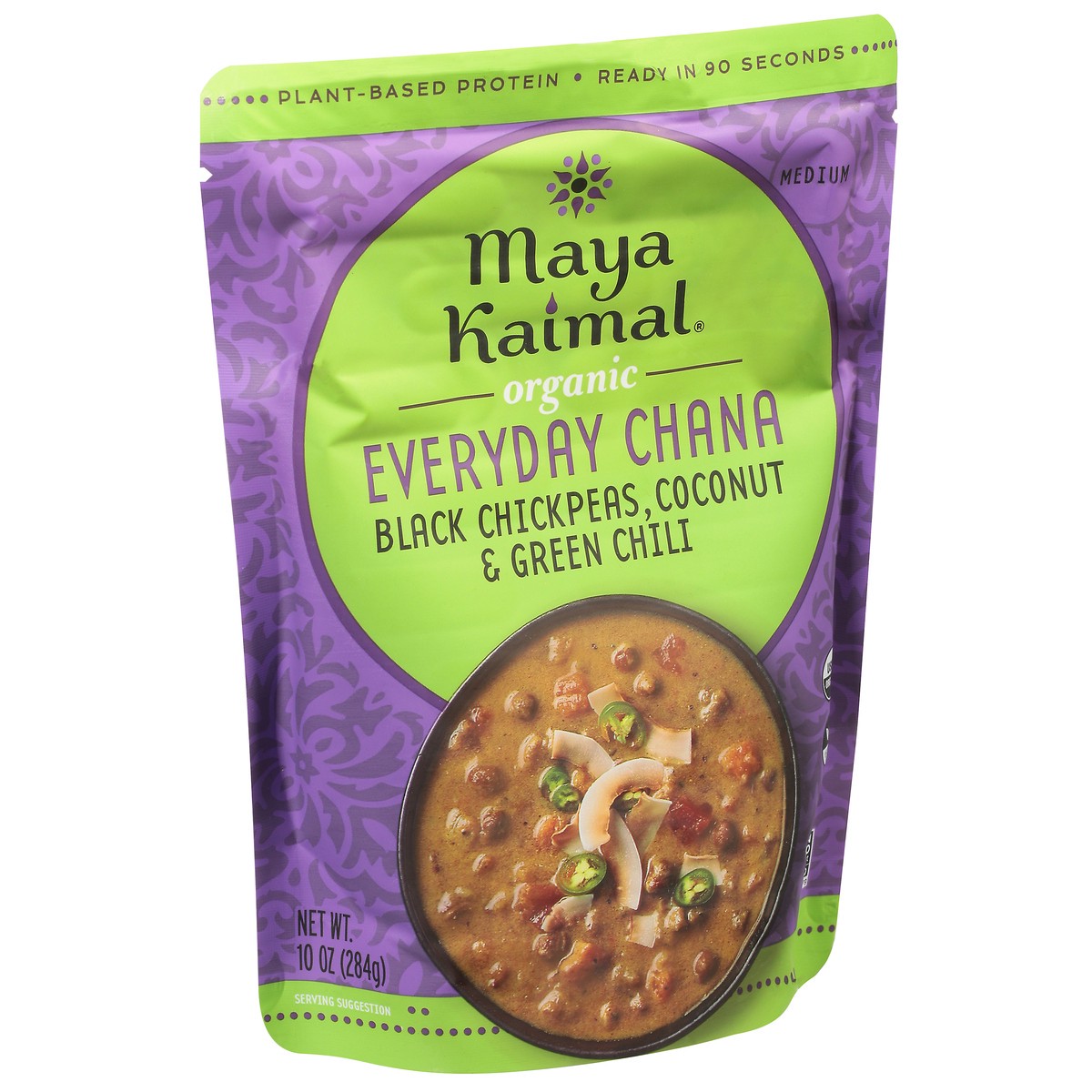 slide 9 of 9, Maya Kaimal Chana-Coconut Chile, 10 oz