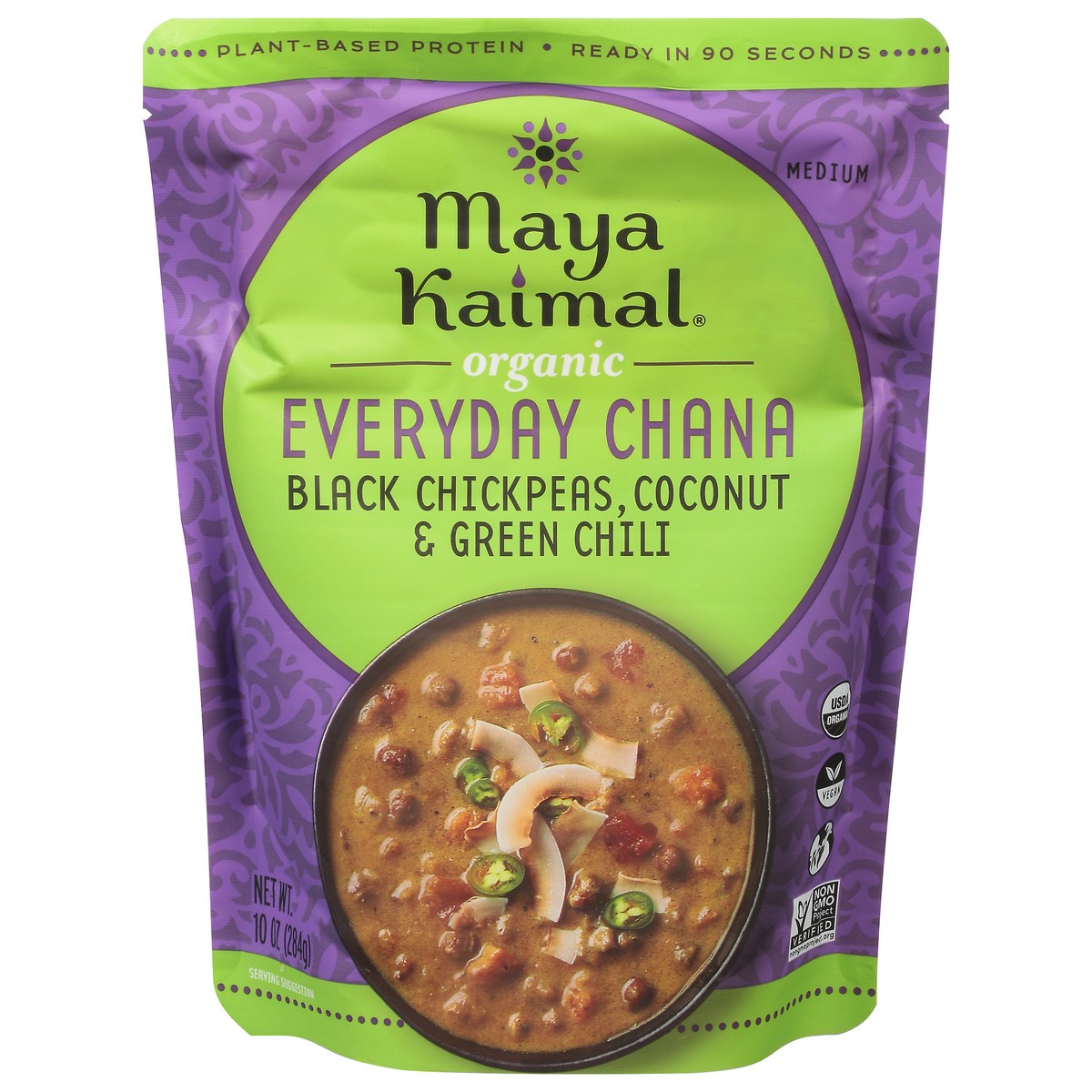 slide 1 of 9, Maya Kaimal Chana-Coconut Chile, 10 oz