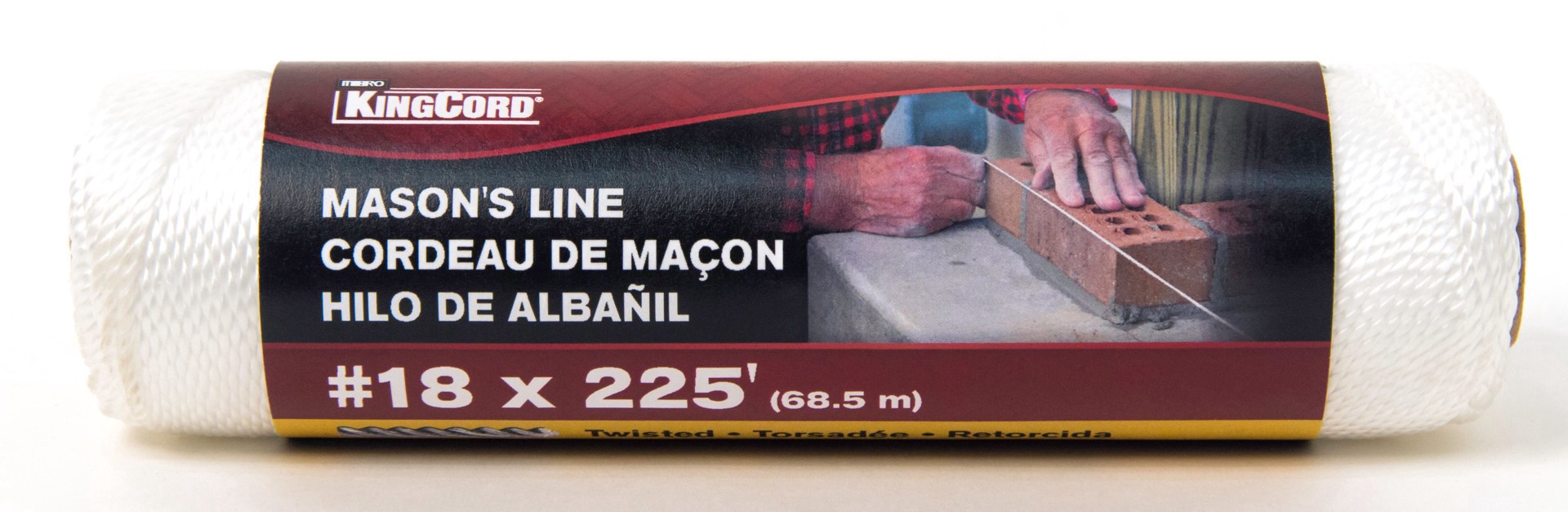 slide 1 of 1, KING CORD Twisted Nylon Mason's Line, 1 ct