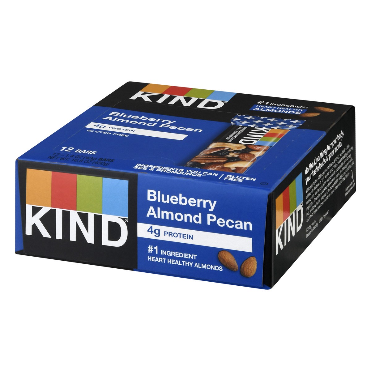 slide 7 of 14, KIND Blueberry Almond Pecan Bar 12 ea, 12 ct