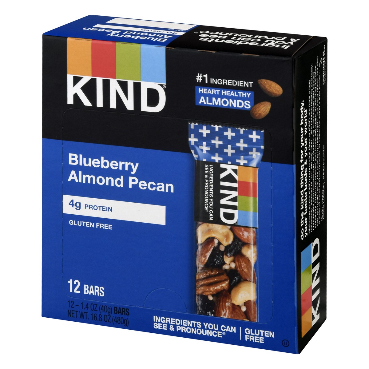 slide 9 of 14, KIND Blueberry Almond Pecan Bar 12 ea, 12 ct