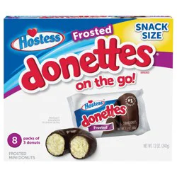 HOSTESS Frosted DONETTES Donuts Snack Pack, 8 Count, 12.0 oz