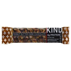 KIND Healthy Snack Bar, Peanut Butter Dark Chocolate, 7g Protein, Gluten Free Bars, 1.4 OZ, 1 Count