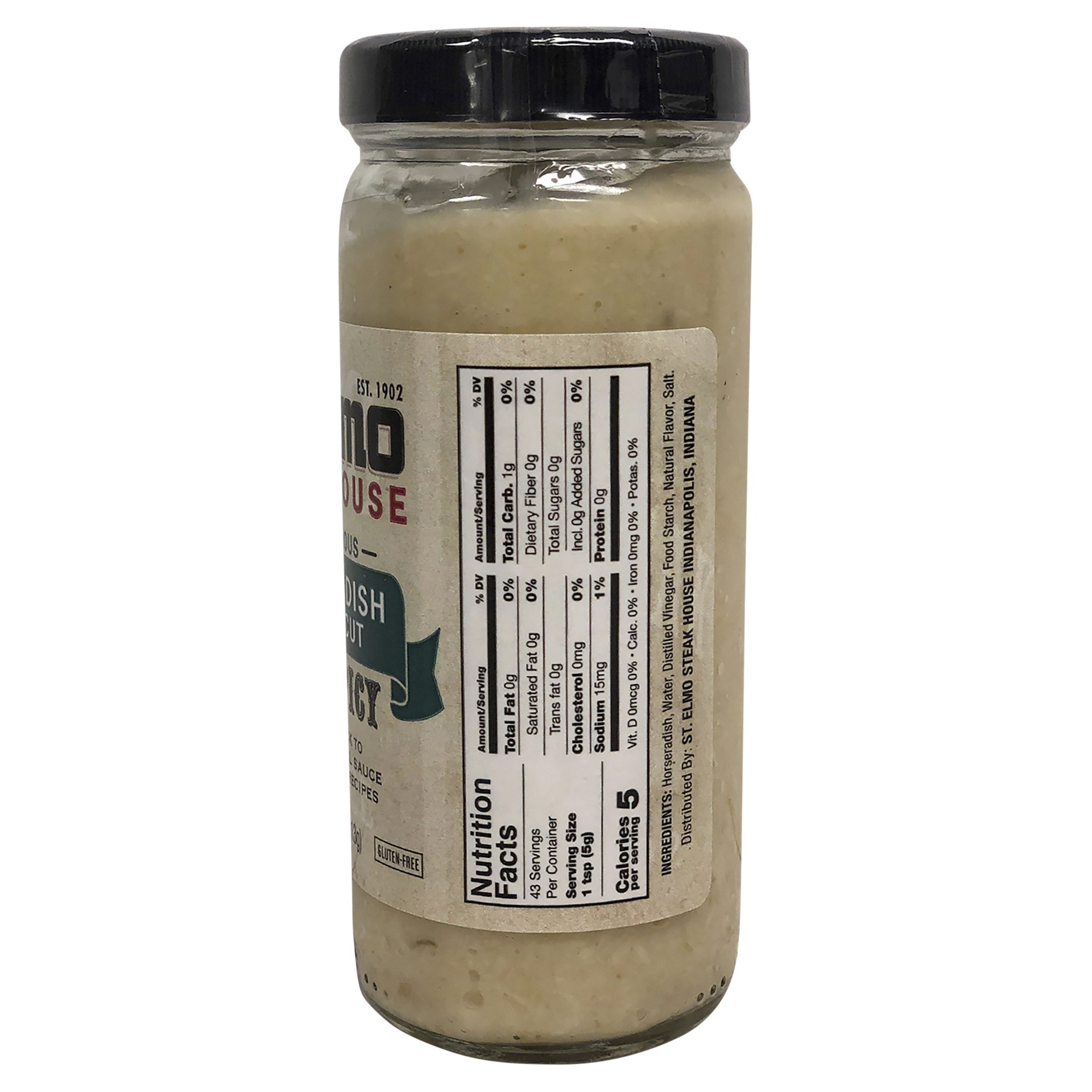 slide 6 of 9, St. Elmo Steak House Coarse-Cut Very Spicy Horseradish 7.5 oz, 7.5 oz