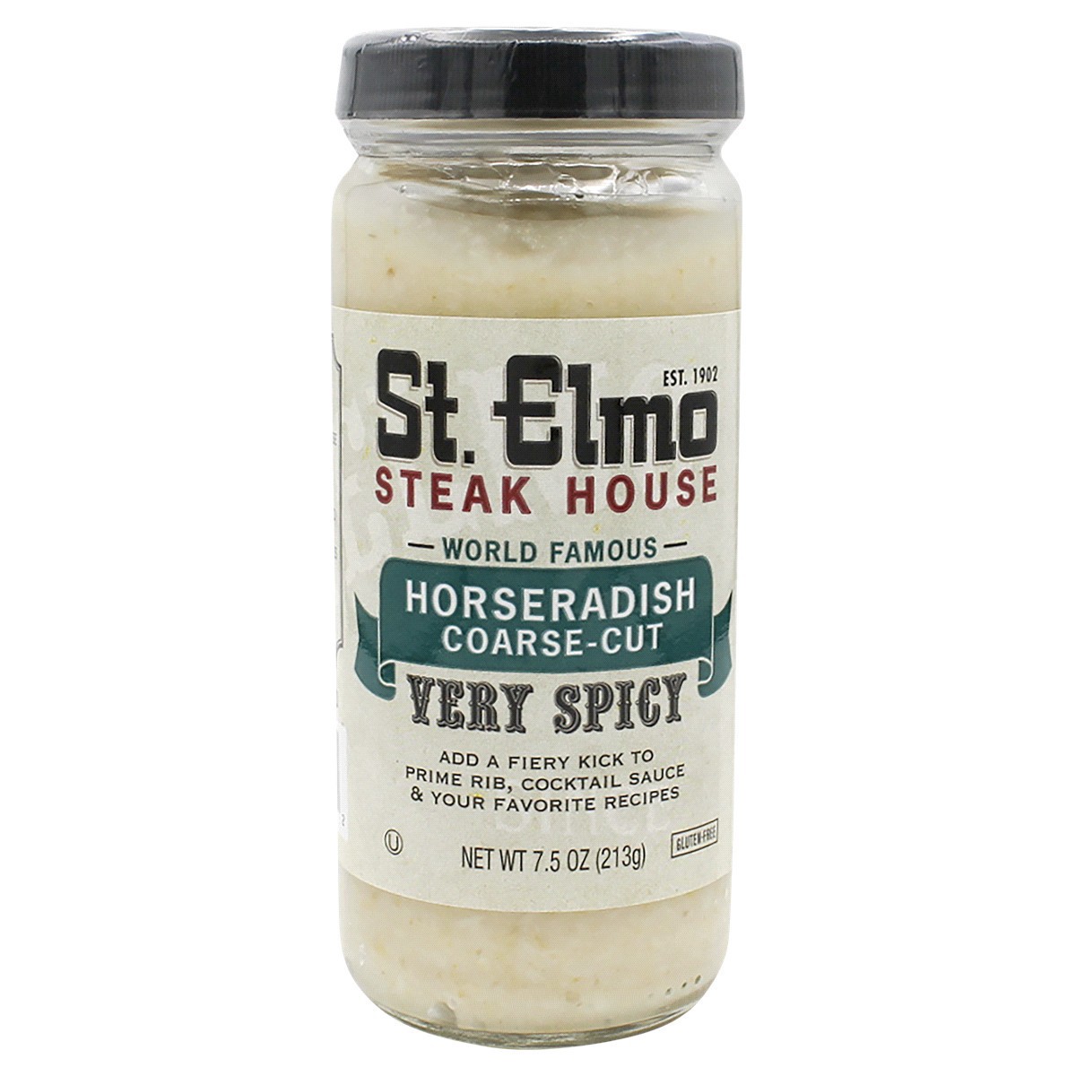 slide 1 of 9, St. Elmo Steak House Coarse-Cut Very Spicy Horseradish 7.5 oz, 7.5 oz