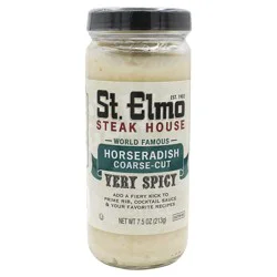 St. Elmo Steak House Coarse-Cut Very Spicy Horseradish 7.5 oz
