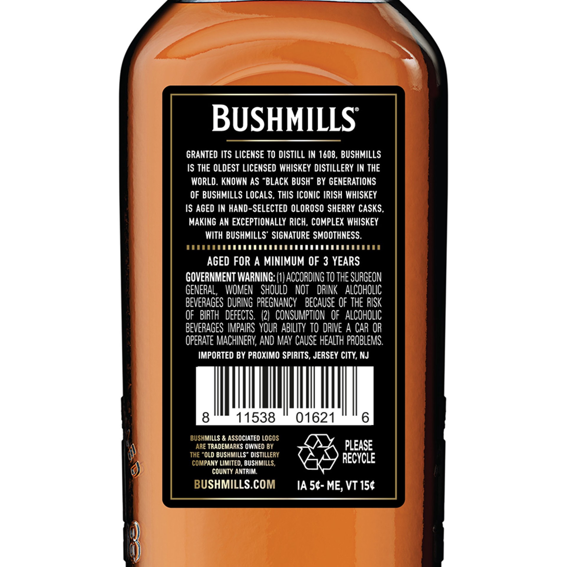 slide 6 of 9, Bushmills Whiskey 751 ml, 750 ml