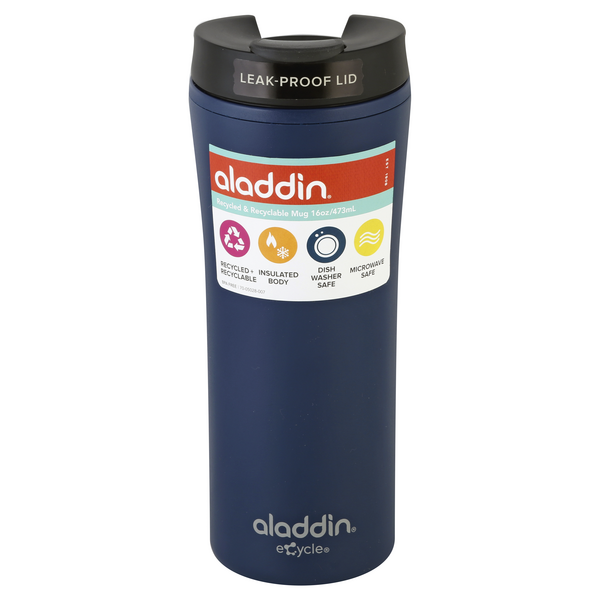 slide 1 of 1, Aladdin Recycled and Recyclable Transform Travel Mug - Sapphire, 16 oz