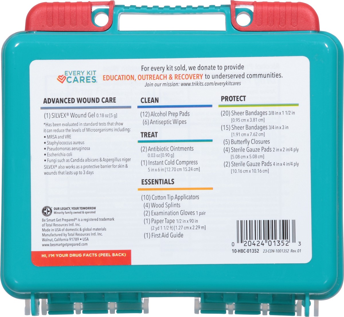 slide 9 of 9, Be Smart Get Prepared First Aif Kit W/ Silvex Would Gel, 86 ct