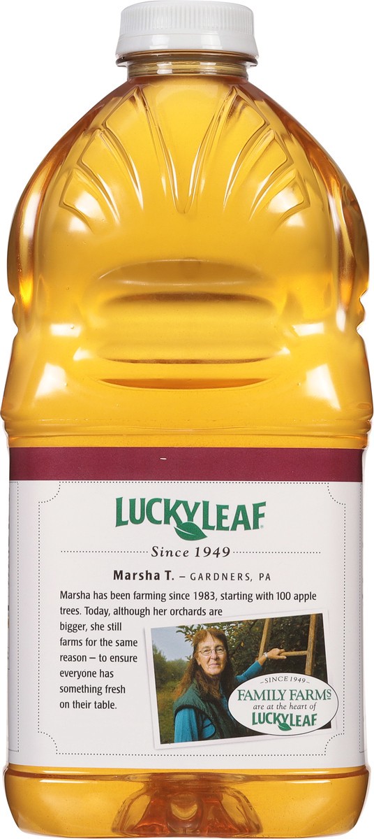 slide 10 of 12, Lucky Leaf Fresh Pressed Apple Juice 64 oz., 64 fl oz