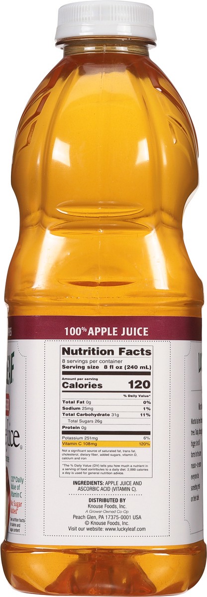 slide 3 of 12, Lucky Leaf Fresh Pressed Apple Juice 64 oz., 64 fl oz