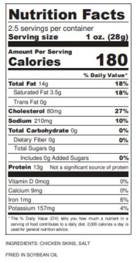 slide 2 of 4, Flock Original Chicken Skin Crisps, 2.5 oz